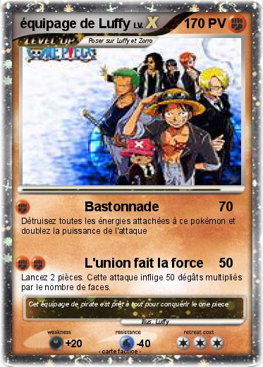 Pokemon équipage de Luffy
