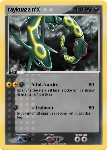 Pokemon raykuaza n'X