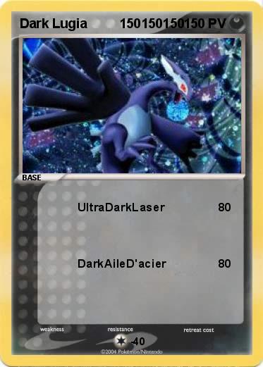 Pokemon Dark Lugia         150150150