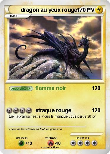 Pokemon dragon au yeux rouge