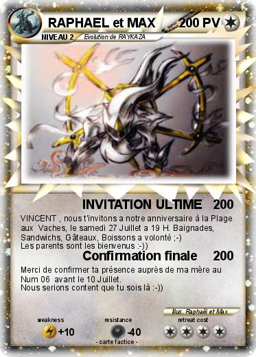 Pokemon RAPHAEL et MAX