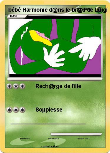 Pokemon bébé Harmonie d@ns le br@s de Luigi