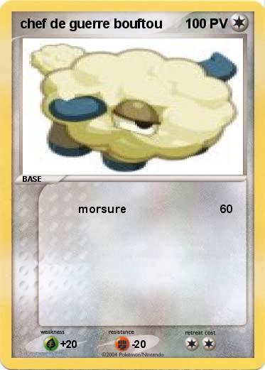 Pokemon chef de guerre bouftou