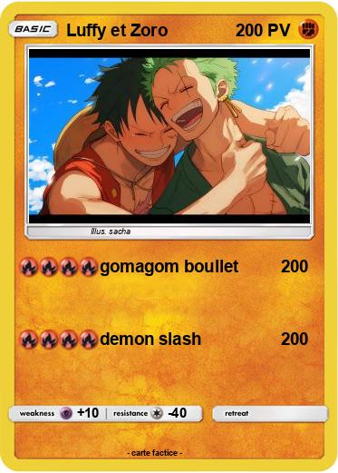 Pokemon Luffy et Zoro