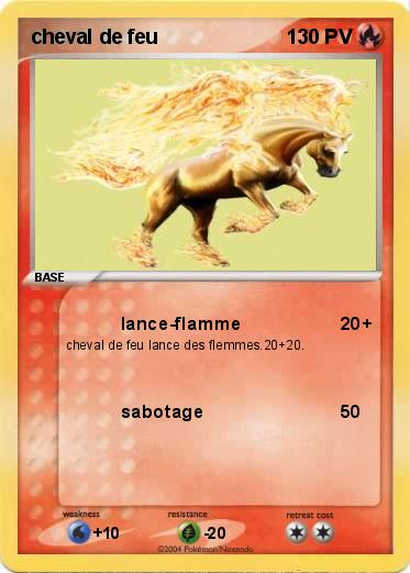 Pokemon cheval de feu
