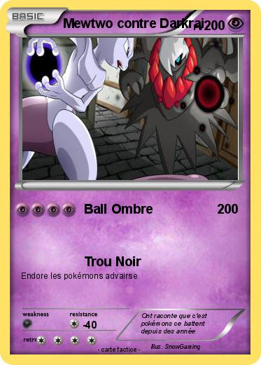 Pokemon Mewtwo contre Darkrai