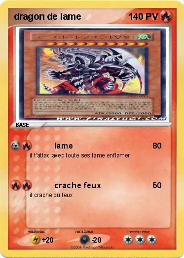 Pokemon dragon de lame