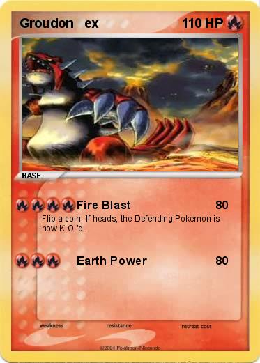 Pokemon Groudon   ex