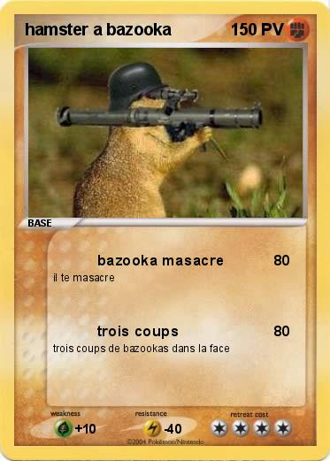 Pokemon hamster a bazooka