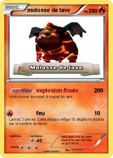 Pokemon molosse de lave