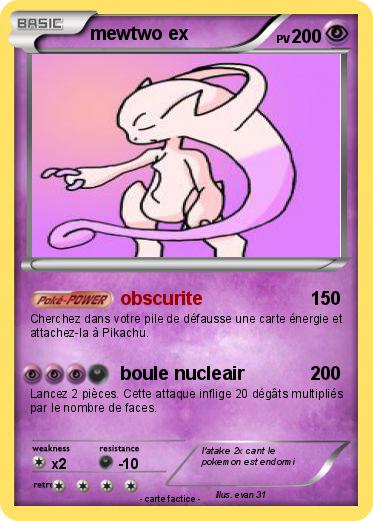 Pokemon mewtwo ex