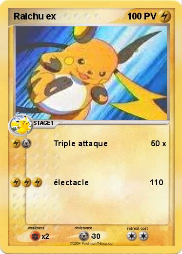 Pokemon Raichu ex