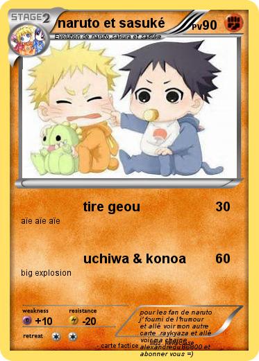 Pokemon naruto et sasuké