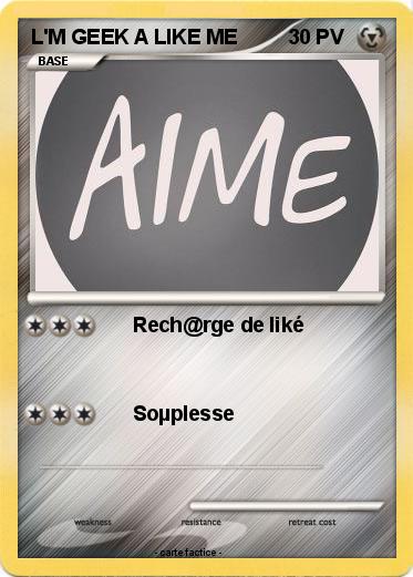 Pokemon L'M GEEK A LIKE ME