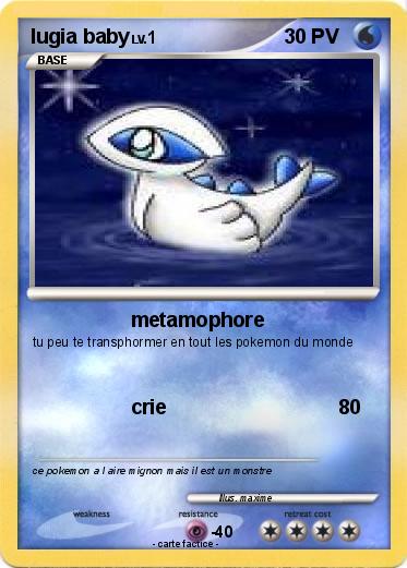 Pokemon lugia baby