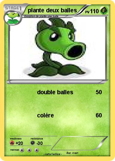 Pokemon plante deux balles