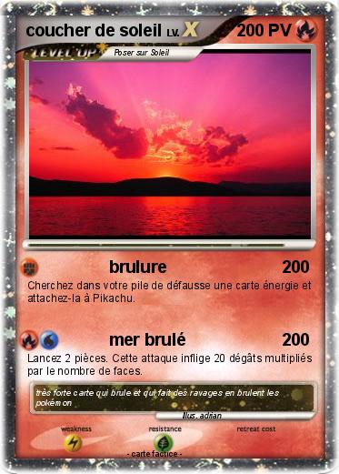 Pokemon coucher de soleil