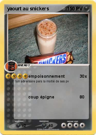 Pokemon yaourt au snickers 