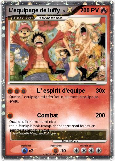 Pokemon L'equipage de luffy