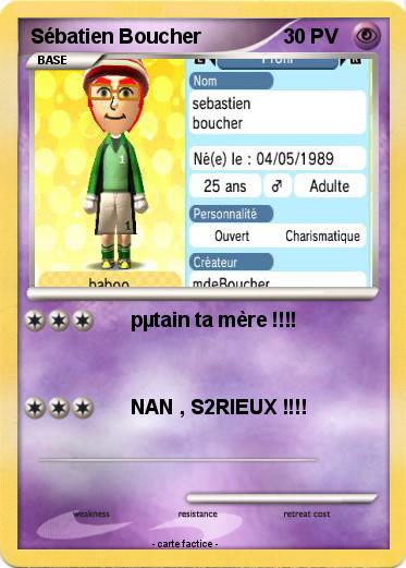 Pokemon Sébatien Boucher