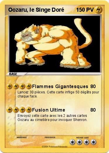 Pokemon Oozaru, le Singe Doré