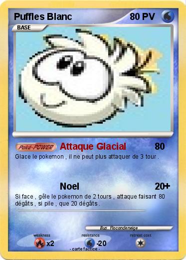 Pokemon Puffles Blanc