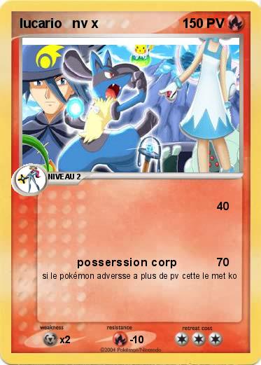 Pokemon lucario   nv x