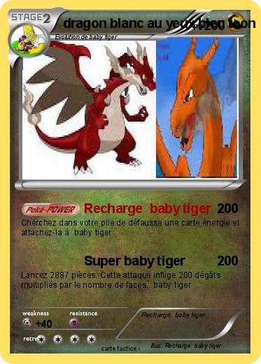 Pokemon dragon blanc au yeux bleu toon