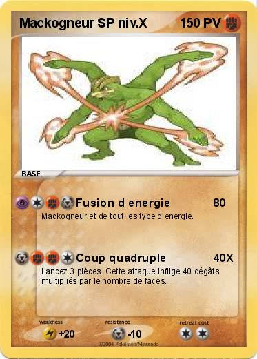 Pokemon Mackogneur SP niv.X