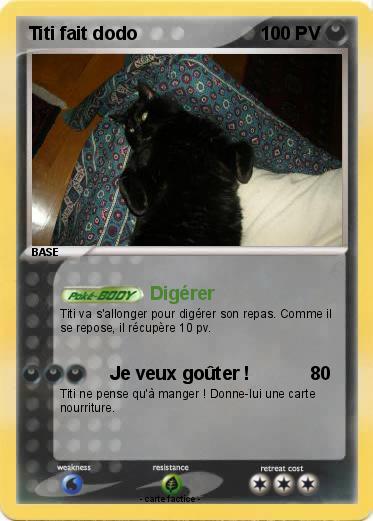 Pokemon Titi fait dodo