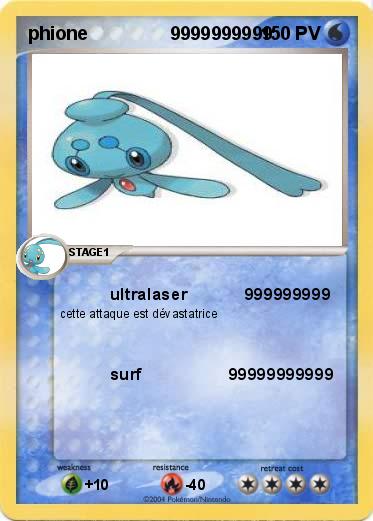 Pokemon phione                9999999999       