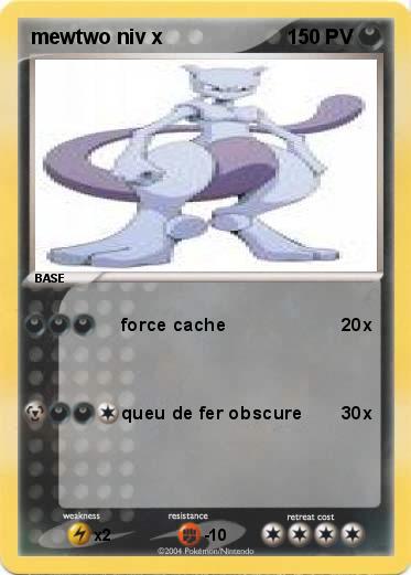 Pokemon mewtwo niv x