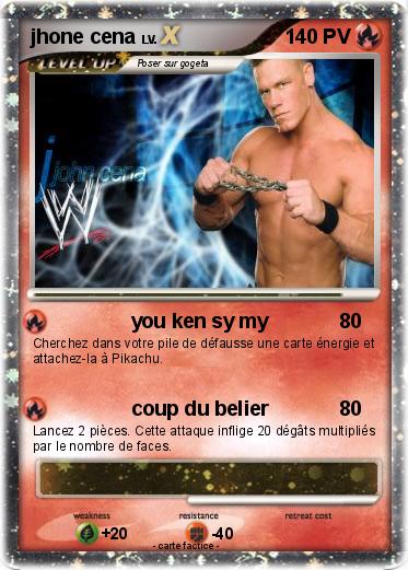 Pokemon jhone cena