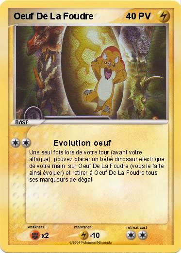 Pokemon Oeuf De La Foudre