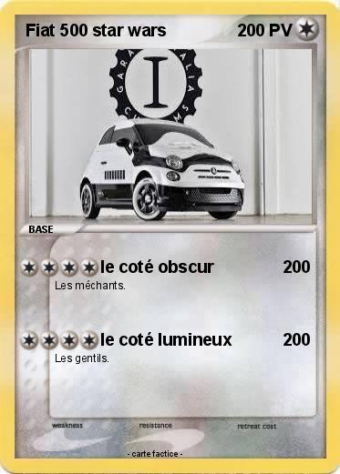 Pokemon Fiat 500 star wars