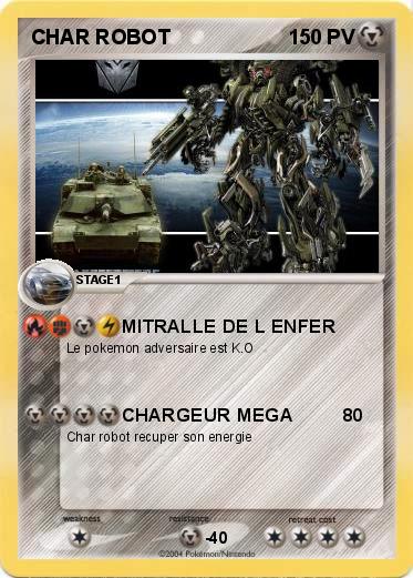 Pokemon CHAR ROBOT