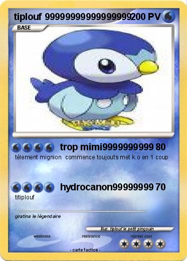 Pokemon tiplouf 99999999999999999