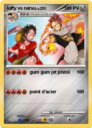Pokemon luffy vs natsu