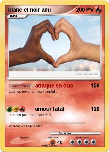 Pokemon blanc et noir ami