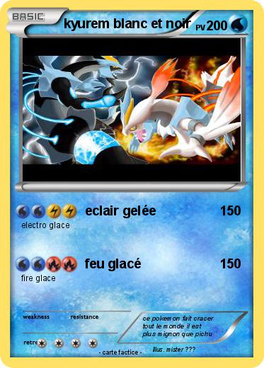 Pokemon kyurem blanc et noir