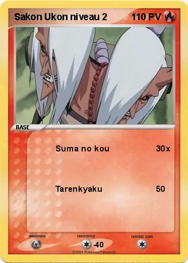 Pokemon Sakon Ukon niveau 2