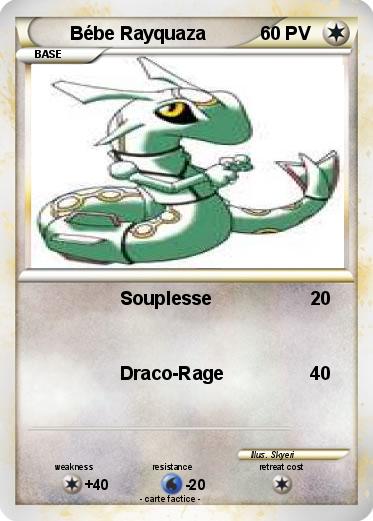 Pokemon Bébe Rayquaza
