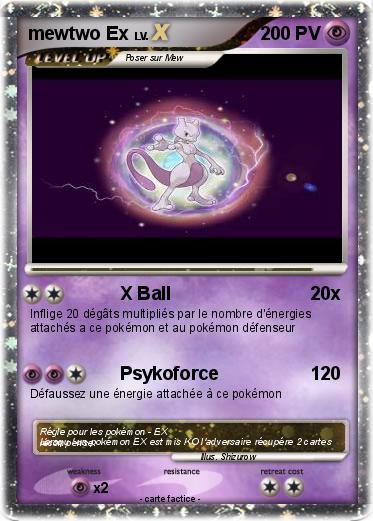 Pokemon mewtwo Ex