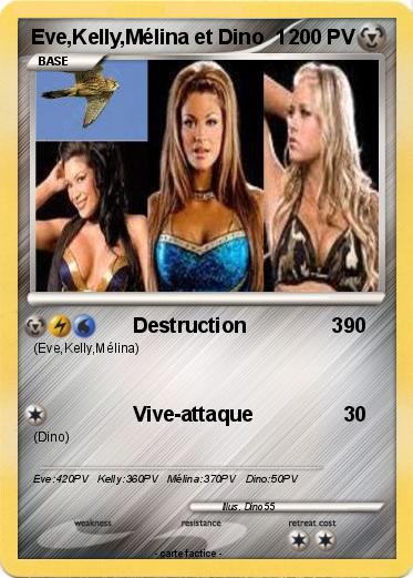 Pokemon Eve,Kelly,Mélina et Dino  1