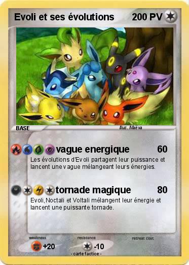 Pokemon Evoli et ses évolutions
