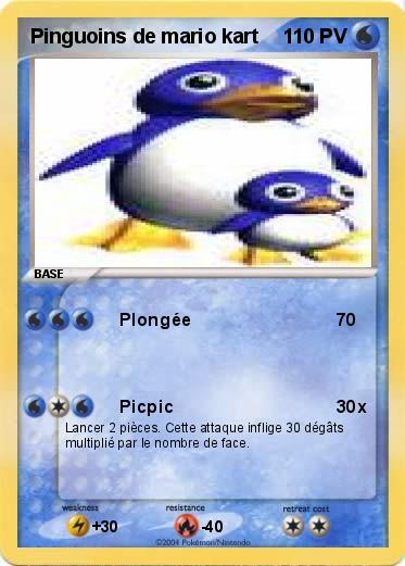 Pokemon Pinguoins de mario kart