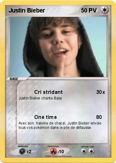 Pokemon Justin Bieber