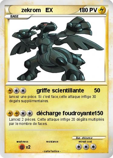 Pokemon zekrom   EX