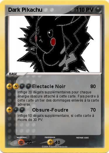 Pokemon Dark Pikachu