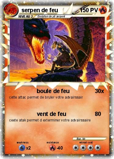 Pokemon serpen de feu
